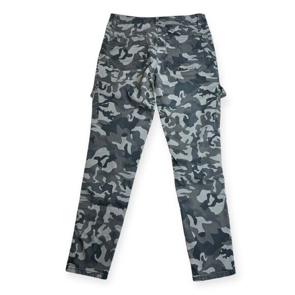 KANCAN Women’s Green Camo Nature Style High Rise Skinny Cargo Jeans Size 13/30 S - Picture 4 of 6